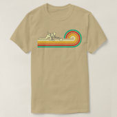 T-shirt Curler Curling Slide Curling Stone Retro Curling (Design devant)