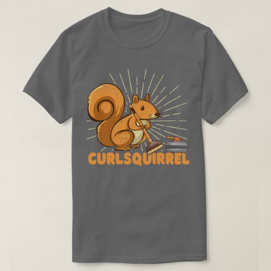 T-shirt Curleur d'écureuil curling (Design devant)