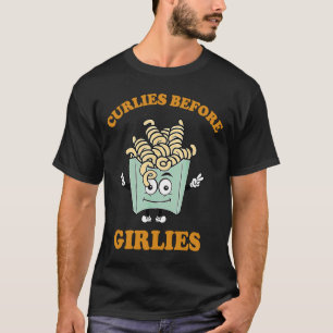 T-shirt Curlies avant les filles Valentine's Day Boy Toddl
