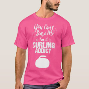 T-shirt Curling Addict Drôle Design Pour Cadeau