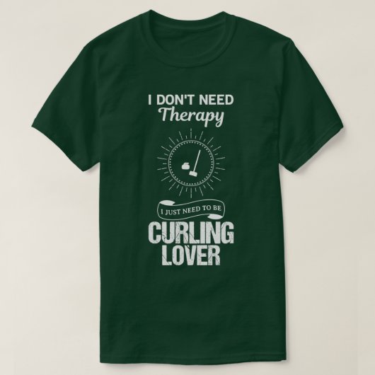 T-shirt Curling Amant Drôle Design Pour Cadeau 3 (Design devant)