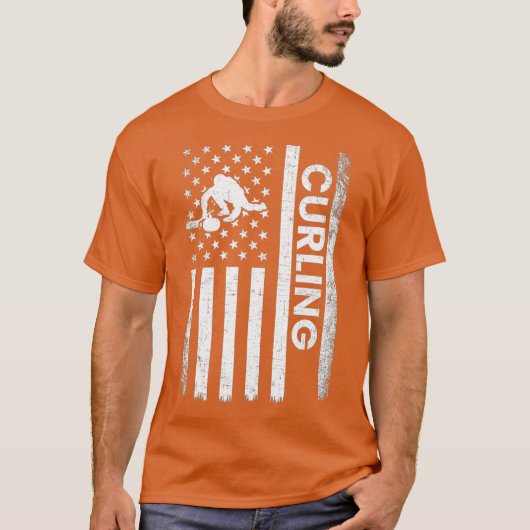 T-shirt Curling américain (Devant)