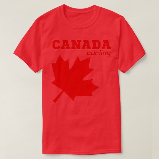 T-shirt Curling Canada (Design devant)