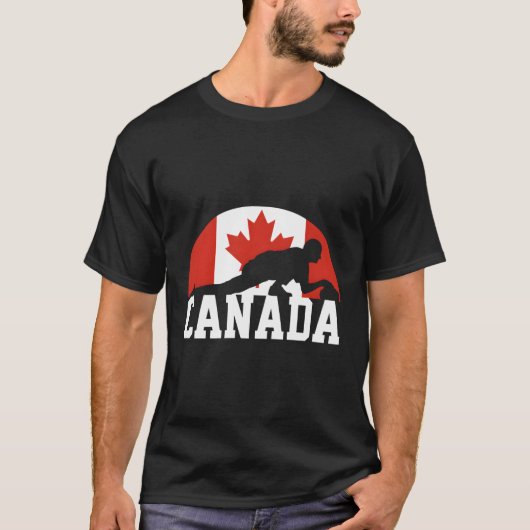 T-shirt Curling Canada (Devant)