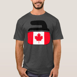 T-shirt Curling Canada Idée cadeau de sports d'hiver canad