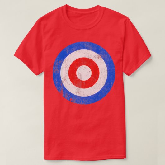 T-shirt Curling Cible Wintersport look vintage (Design devant)
