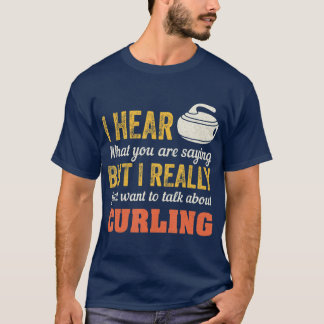 T-shirt Curling Curler Broom Precision Sport Rink Curling