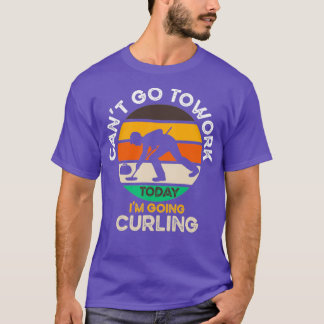 T-shirt Curling Curling Curling Sports d'hiver Curling
