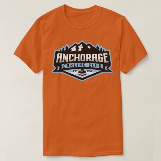 T-shirt Curling d'ancrage (Design devant)