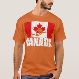 T-shirt Curling de drapeau canadien pour le cadeau Curler 