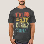 T-shirt curling de sports d'hiver<br><div class="desc">curling de sports d'hiver.</div>