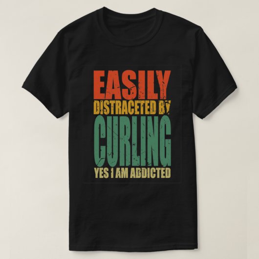 T-shirt Curling Dit Drôle 3 (Design devant)