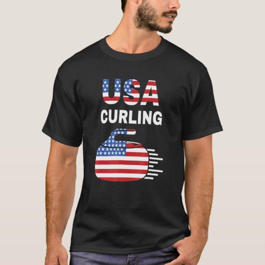 T-shirt Curling Drôle Pour Hommes Femmes Joueuses De Curli (Devant)