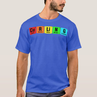 T-shirt Curling Élémentaire Tableau Périodique Funny Curli