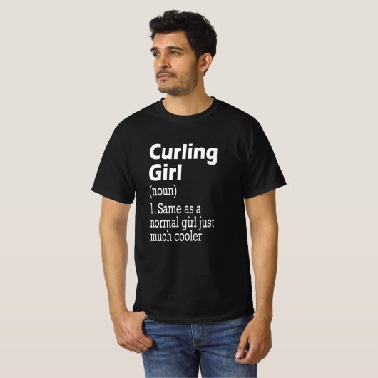 T-shirt Curling Girl (Devant entier)
