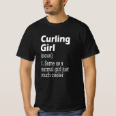 T-shirt Curling Girl (Devant)