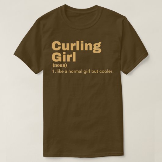 T-shirt Curling Girl Curling 1 (Design devant)