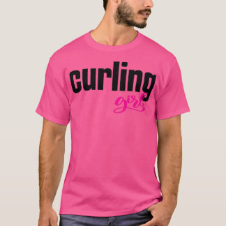 T-shirt Curling Girl Sports d'hiver 2