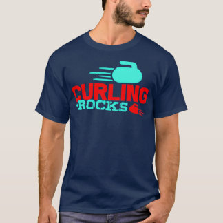 T-shirt Curling glace pierres de curling balai cadeau 7