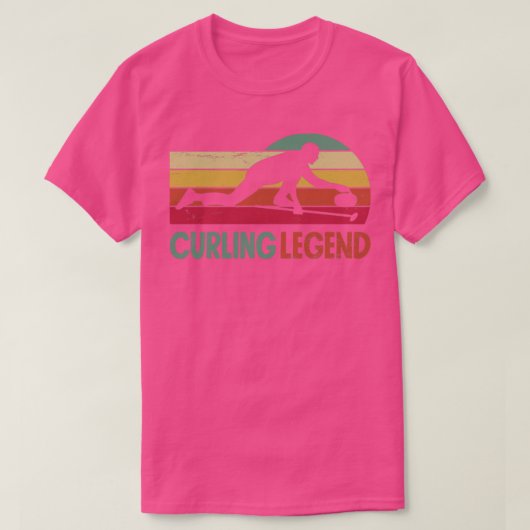 T-shirt Curling Lecteur Curler Curling Légende (Design devant)