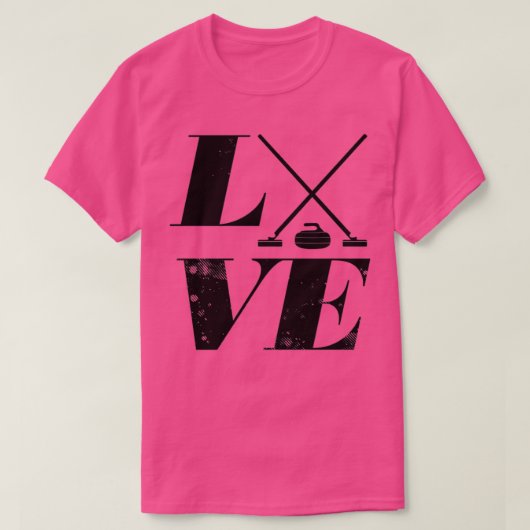 T-SHIRT CURLING LOVE 2 (Design devant)