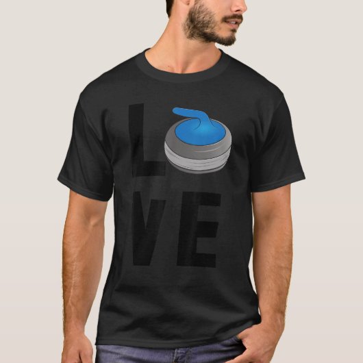 T-shirt Curling Love Jeu Hommes plus grand curling du mond (Devant)