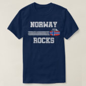 T-shirt Curling Norvège Rocks Curling Pierre (Design devant)