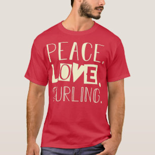 T-shirt Curling Peace amour curling 2