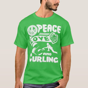 T-shirt Curling Peace Love Curling