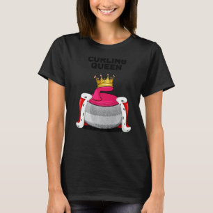 T-shirt Curling Queen Girls Curling Team Joueuse Femme Cur