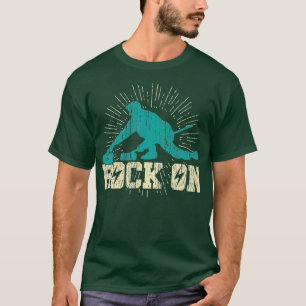 T-shirt Curling Rock Vintage Sur Fan De Sports D'Hiver Drô