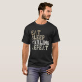 T-shirt Curling saying outfit curling curling player (Devant entier)