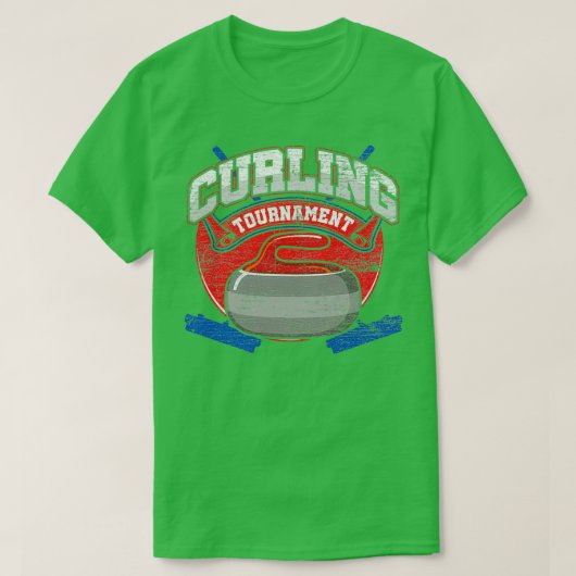 T-shirt Curling sports d'hiver 3 (Design devant)