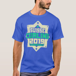 T-shirt curling sports d'hiver curler jeu glace sports cad