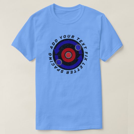 T-shirt Curling Stone qui roule comme l'orbite de la Terre (Design devant)