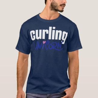 T-shirt Curling Unicorne Sports d'hiver 2