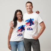 T-shirt Curling USA Support Team T USA Flag Curl Clean (Unisexe)
