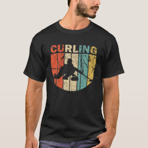 T-shirt Curling Vintage Retro Curler Rock Curler Lover