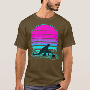 T-shirt Curling vintage Retro Sunset