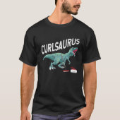 T-shirt Curlsaurus Curling Saurus Dinosaure Curling Fer (Devant)