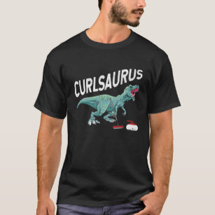 T-shirt Curlsaurus Curling Saurus Dinosaure Curling Fer
