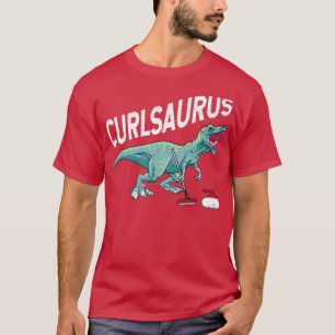 T-shirt Curlsaurus Curling Saurus Dinosaure Curling Fer
