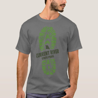 T-shirt Current River State Park Missouri MO Hiking Boot