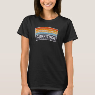 T-shirt Currituck Beach, NC Vacances Sunrise Curve