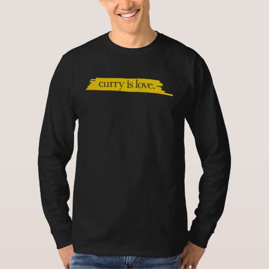 T-shirt Curry is Love Stylized Curry (Devant)