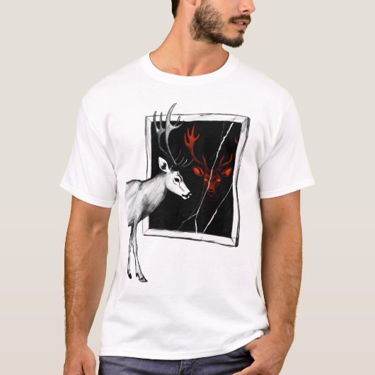T-shirt Cursed Mirror Deer (Devant)