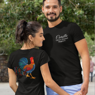 T-shirt Cursillo Decolores avec diocèse et région sur poch