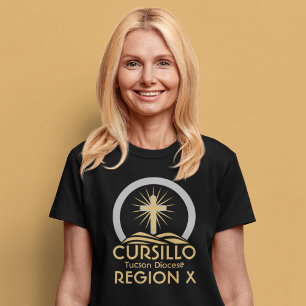 T-shirt Cursillo Radiant Cross on Hill Diocèse & Region