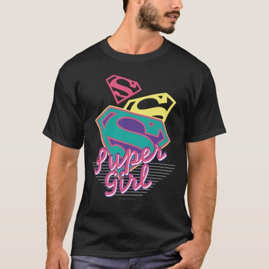 T-shirt Cursive de Supergirl (Devant)