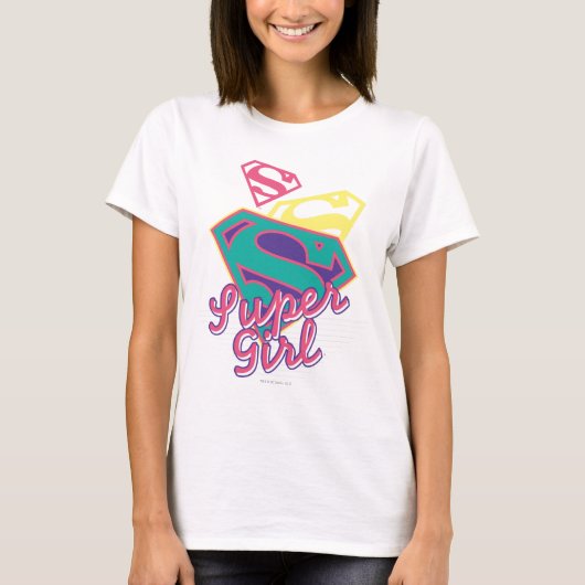 T-shirt Cursive de Supergirl (Devant)